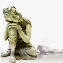 石头雕塑中国风佛像雕塑高清图片