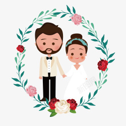 结婚夫妻素材
