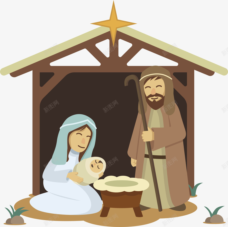 微笑迎接耶稣矢量图ai免抠素材_新图网 https://ixintu.com 上帝耶稣耶和华 圣诞节 基督教 基督教徒 婴儿耶稣 矢量png 矢量图 耶稣