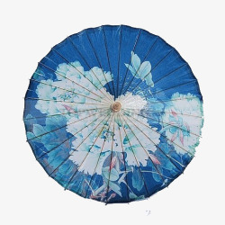 创意中国风小桥清荷油纸伞高清图片