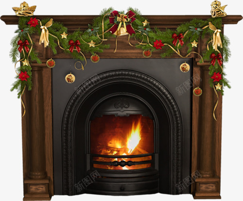 圣诞节png免抠素材_新图网 https://ixintu.com merrychristmas 圣诞 壁炉 家具