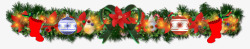 藤条装饰圣诞节藤条拉花高清图片