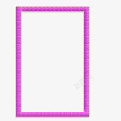 长方形粉色粉色长方形相框高清图片