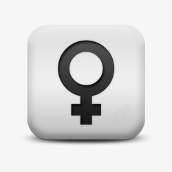 女性生活用品图标下载磨砂白广场图标符号形状女性符号高清图片