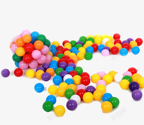 散落的球png免抠素材_新图网 https://ixintu.com 儿童用具 圆球 彩色玩具 玩具球