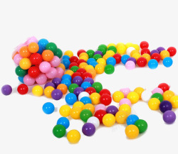 彩色玩具散落的球高清图片