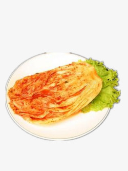 韩国泡菜纯手工腌制辣白菜高清图片