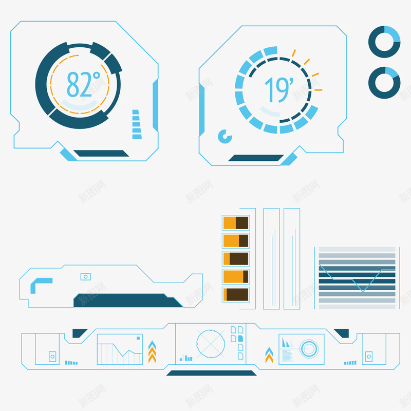 未来科技操作UIpng免抠素材_新图网 https://ixintu.com UI 抬头显示 操作 未来 科幻 科技 科技UI 科技抬头 设计图 高清