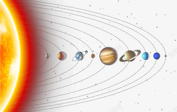 宇宙恒星psd免抠素材_新图网 https://ixintu.com 创意背景 土星 地球 太阳 抽象 星球 梦幻 行星 轨迹