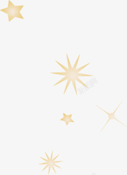 手绘五角星简约大方素材
