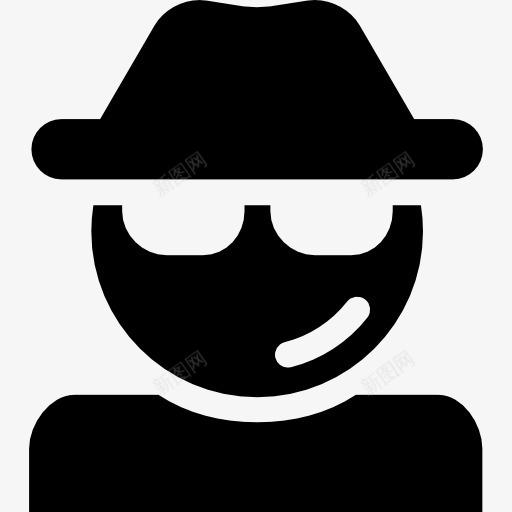 间谍图标png_新图网 https://ixintu.com 人 人头像 侦探 恶意软件代理 病毒