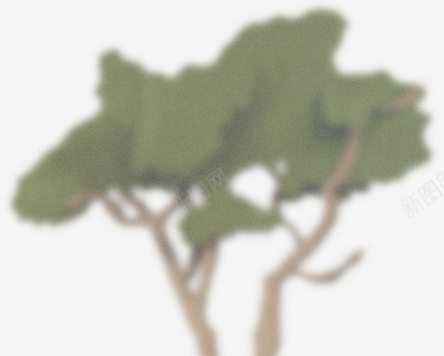 绿色野外的模糊大树png免抠素材_新图网 https://ixintu.com 大树 模糊 绿色 野外