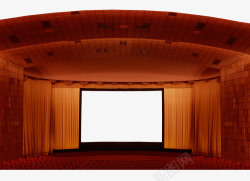 大剧院手绘大剧院舞台荧幕高清图片