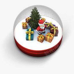 圣诞节水晶球图标礼物盒png_新图网 https://ixintu.com 图标 圣诞节 水晶球 礼物