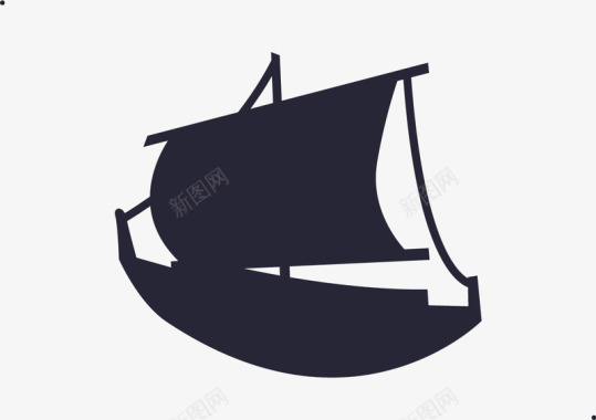 帆船座填充图标图标