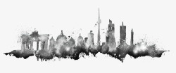 中国明珠水墨城市高清图片