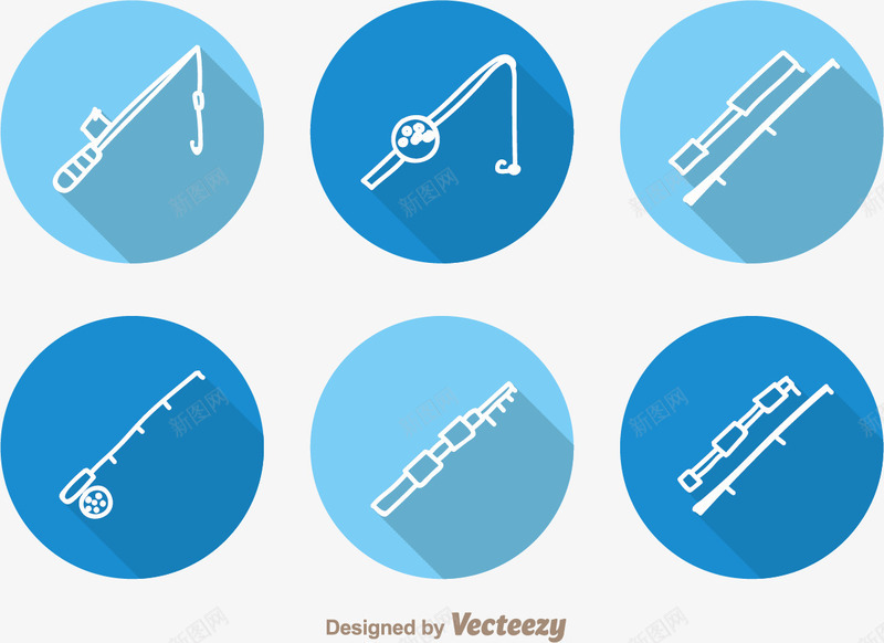 鱼线杆矢量图eps免抠素材_新图网 https://ixintu.com 休闲娱乐 卷轴 户外 游钓 玩具 诱饵 钓鱼 飞钓 鱼 鱼竿 鱼网 鱼钩 矢量图