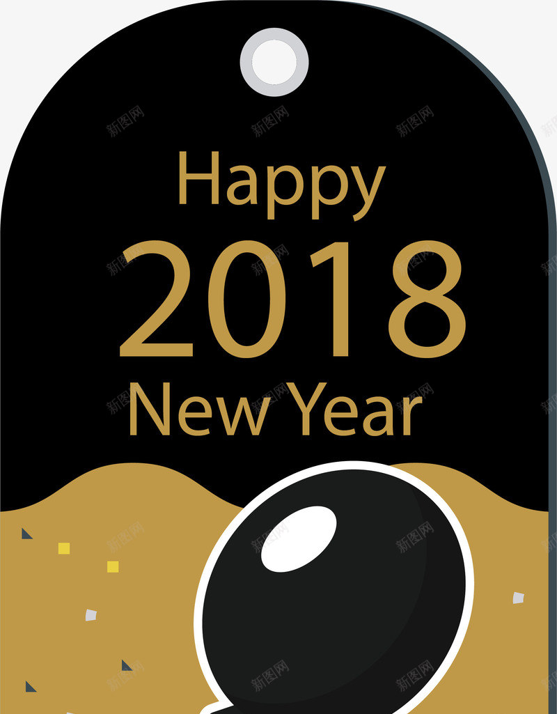 2018新年标签png免抠素材_新图网 https://ixintu.com 2018新年标签 2018标签 手绘标签 新年贺卡 时尚标签 标签 精美新年标签 精美贺卡