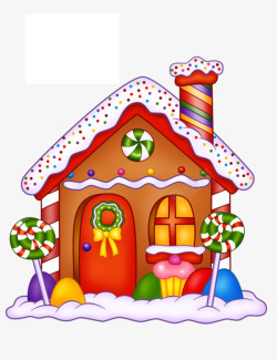 饼干糖果搭成的糖果屋糖果屋圣诞高清图片