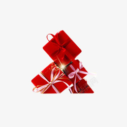 礼品盒组合红色礼品盒组合高清图片