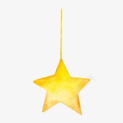 矢量星星挂件圣诞五角星高清图片