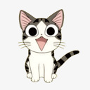 甜甜私房猫表情可爱png免抠素材_新图网 https://ixintu.com 可爱 甜甜 私房 表情