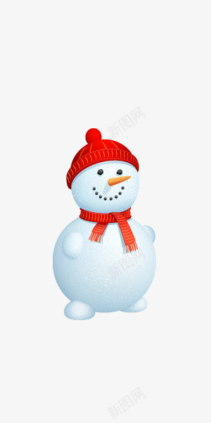圣诞元旦带帽可爱雪人png免抠素材_新图网 https://ixintu.com 元旦 可爱 圣诞 带帽 雪人
