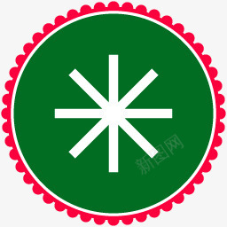 圣诞节雪片Greenchri图标图标