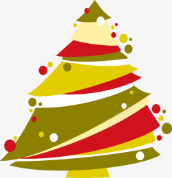 扁平化风格的树圣诞树元素高清图片