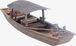 中国风复古木船风景素材