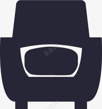 icon沙发家具灰图标图标
