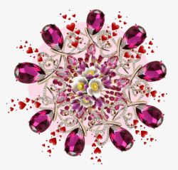 紫色宝石元素素材