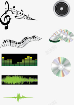 音符标识音乐图标logo高清图片