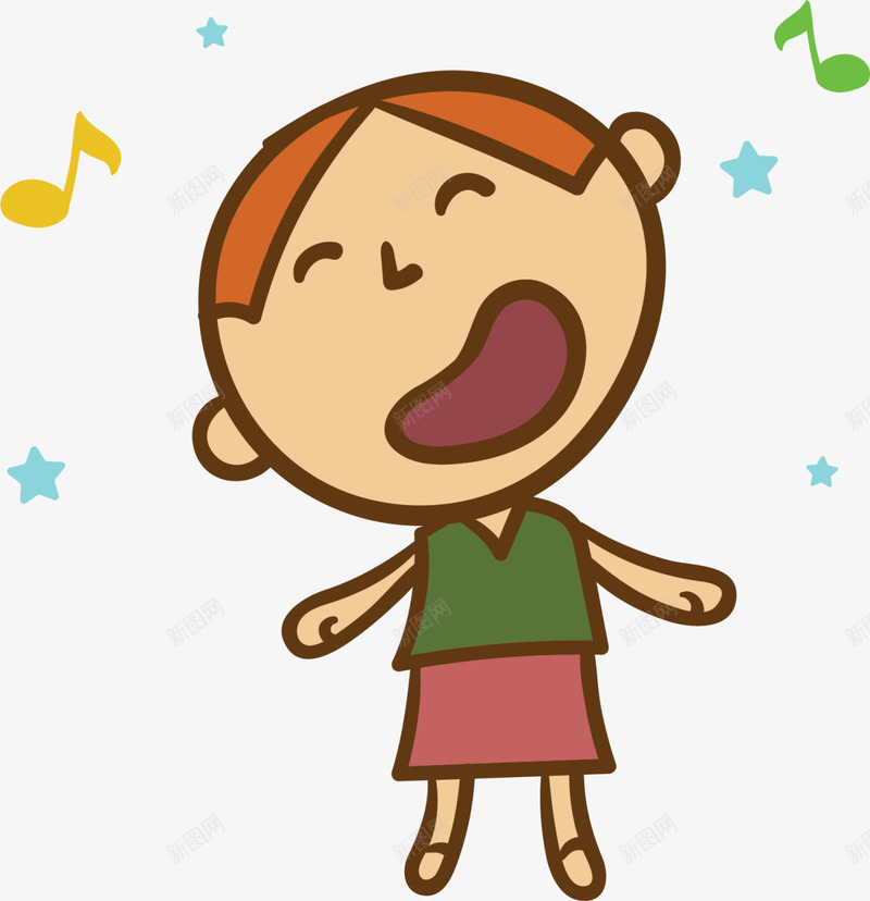可爱卡通唱歌男孩png免抠素材_新图网 https://ixintu.com 321 世界儿歌日 儿童节 唱歌男孩 小朋友音乐 歌唱 音乐 音符