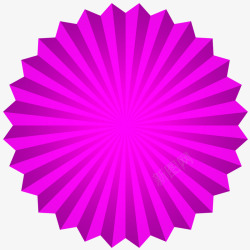 促销标签紫色折叠圆形菱形素材
