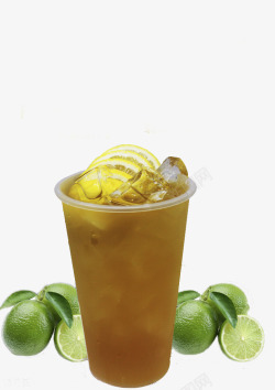 柠檬绿擦实物柠檬绿茶高清图片
