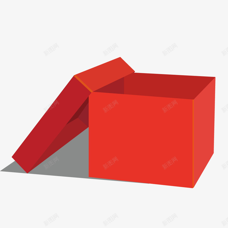 红色礼盒png免抠素材_新图网 https://ixintu.com 打开的礼品盒 打开的礼盒 礼盒 红色 红色礼盒