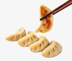 特色煎饺美味食品锅贴高清图片