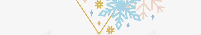 彩色手绘的花纹边框png免抠素材_新图网 https://ixintu.com 卡通手绘 彩色花朵 花纹 装饰图 边框 雪花