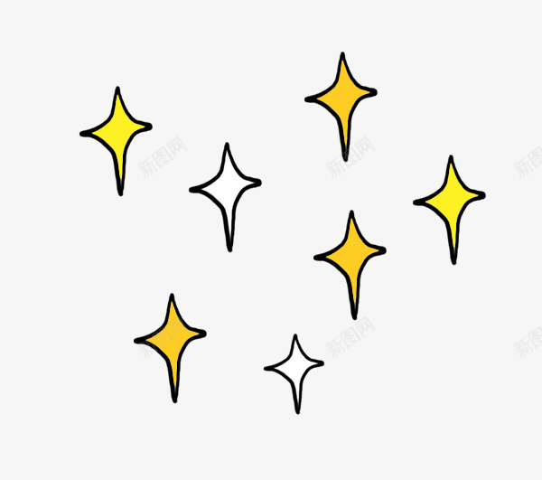 菱形星星涂鸦psd免抠素材_新图网 https://ixintu.com 卡通 手绘 星星 涂鸦 简单图案 菱形 菱形星星