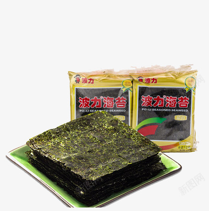 波力海苔片零食png免抠素材_新图网 https://ixintu.com 产品实物 海苔片 紫菜 零食