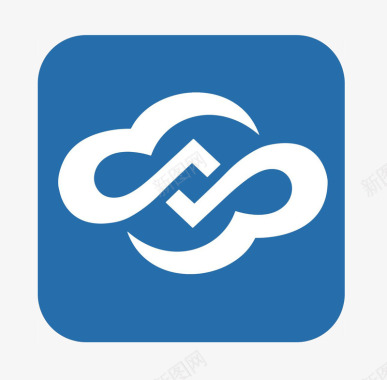 蓝色云朵互联网logo图标图标