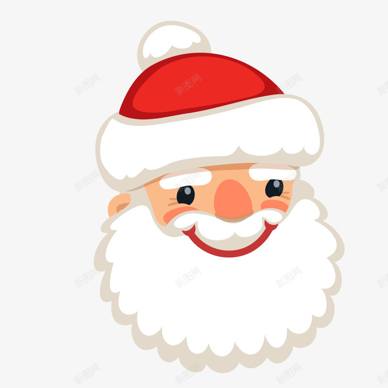 微笑的圣诞老人头png免抠素材_新图网 https://ixintu.com 卡通圣诞老人 微信的圣诞老人 微笑圣诞老人免费png下载 手绘圣诞老人头
