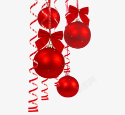 节日摆设红色圣诞节装饰品圣诞球高清图片