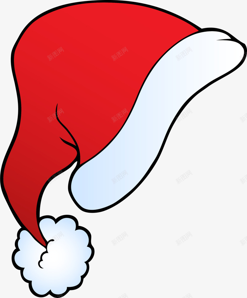 圣诞节红色圣诞帽png免抠素材_新图网 https://ixintu.com 冬季圣诞帽 卡通圣诞帽 圣诞节帽子 白色毛球 童趣 红色圣诞帽