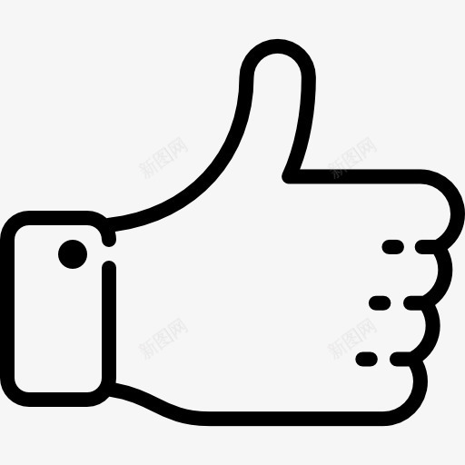 像图标png_新图网 https://ixintu.com 喜欢 好 手势 手指 竖起拇指的手势