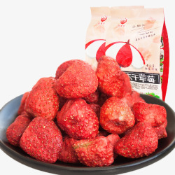 冻干草莓素材