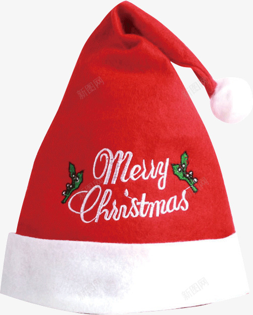红色圣诞帽绣字帽子产品实物png免抠素材_新图网 https://ixintu.com 圣诞 圣诞帽 圣诞帽子 圣诞节 帽子 红色帽子