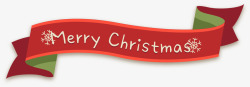 英文字母装饰圣诞快乐彩色飘带矢量图高清图片