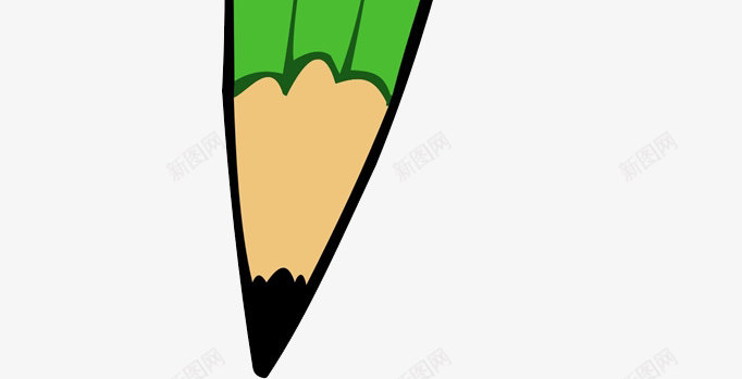卡通可爱的铅笔图png免抠素材_新图网 https://ixintu.com 卡通 可爱的 大眼睛 微笑的 绿色的 表情 铅笔